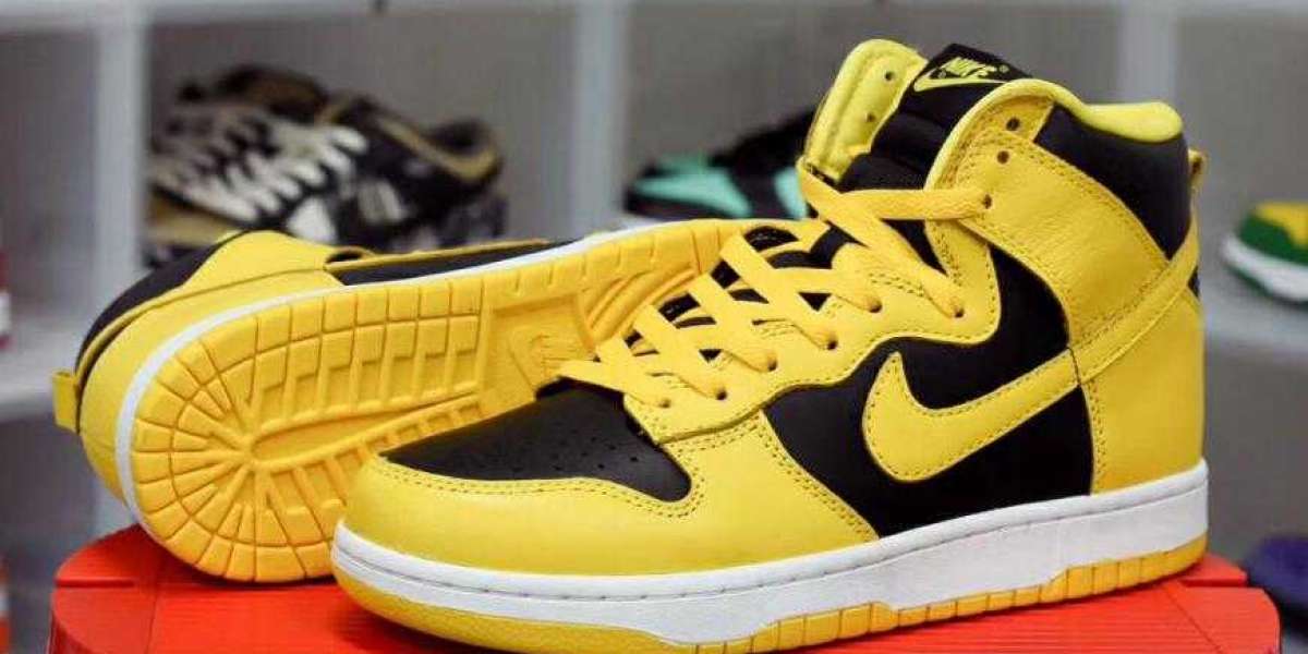 Where to Buy New Nike Dunk High Black Varsity Maize Shoes ?