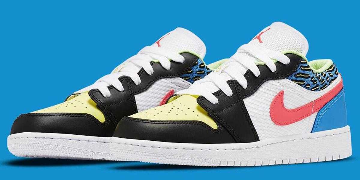 Latest Kids Air Jordan 1 Low Get Jersey Mesh And Other Funky Patterns