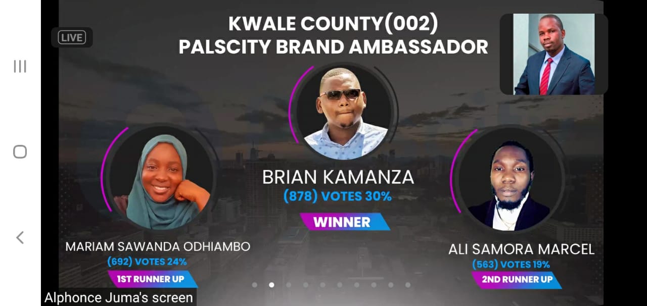 Mr. Ali Marcel Samora trip off the target on Palscity Ambassadorial post for Kwale County - MarioVille