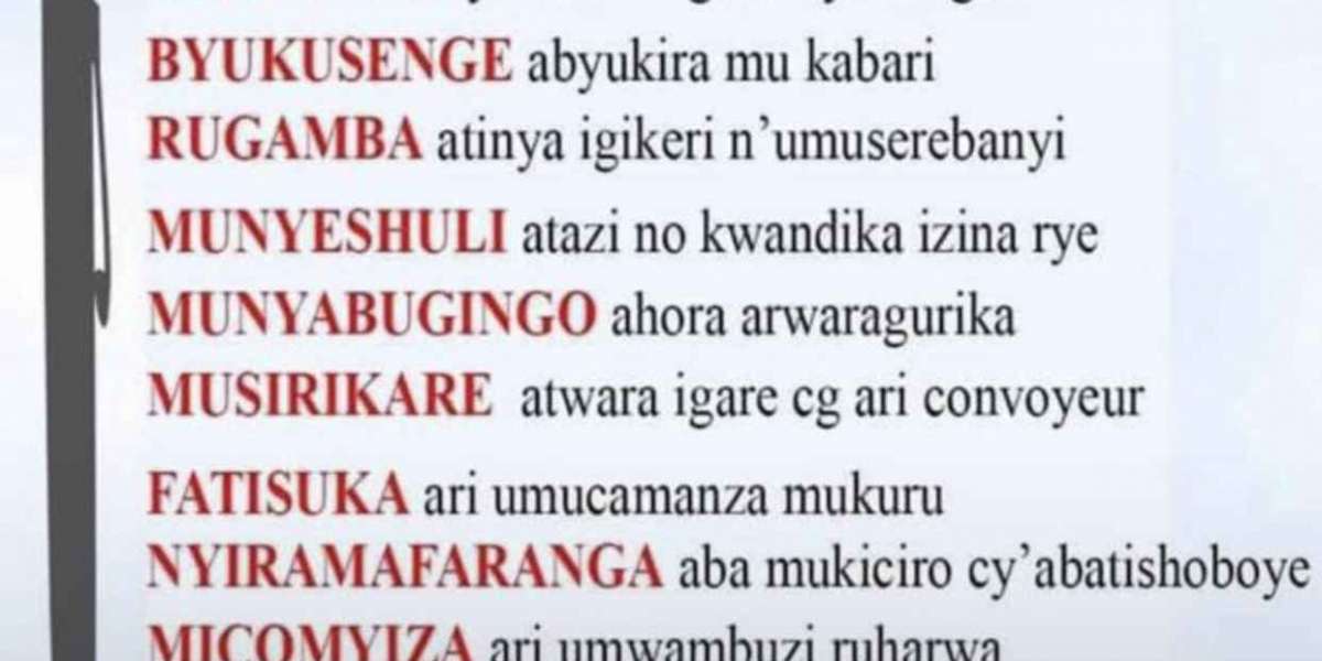 Amazina abantu bitwa atandukanye nibyo baribyo