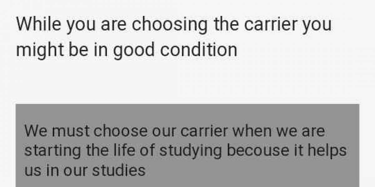 How to choose the carrier