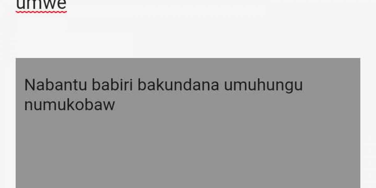 Umukunzi wumuntu in umuntuki cyangwa umeze ute?