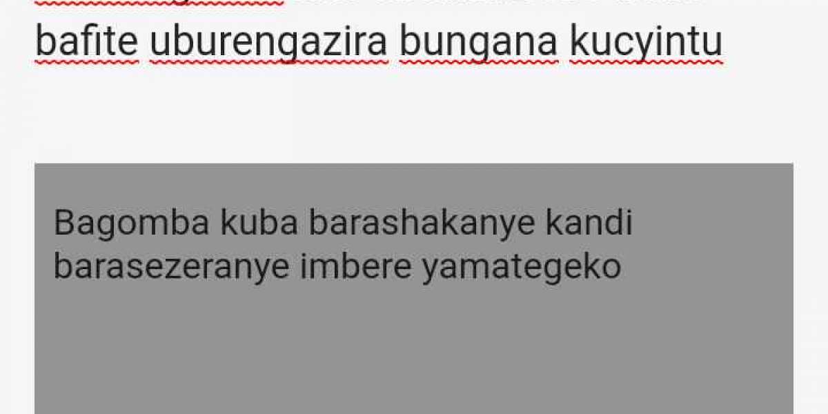 Uburinganire kubashaknye numbwimvikane bwabo