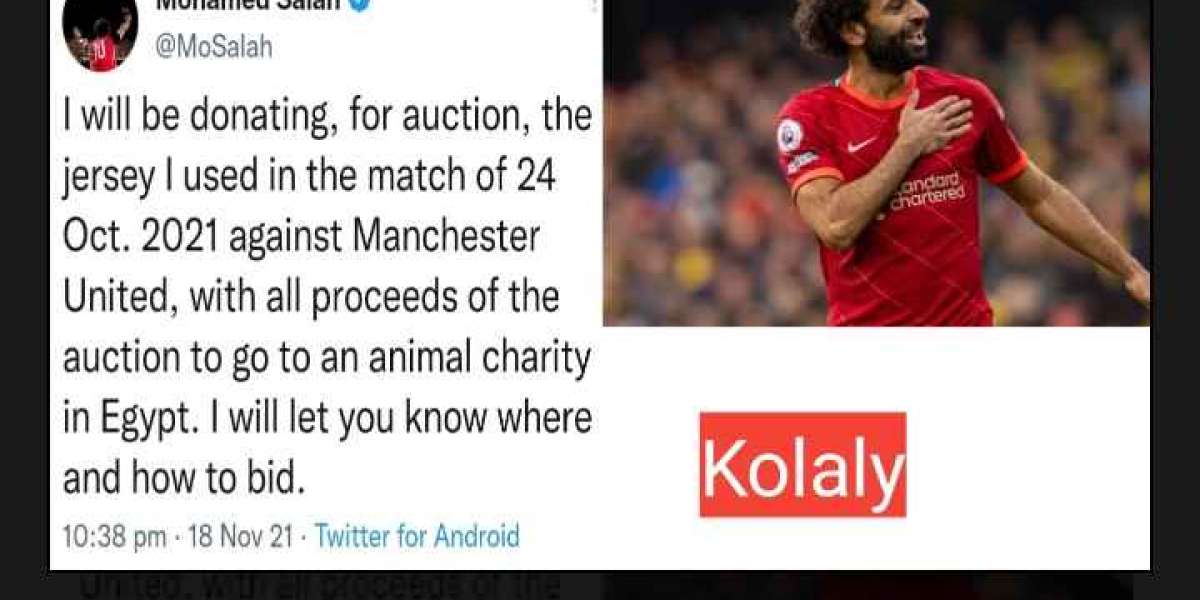 Salah puts a shirt at auction for animal welfare associations