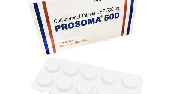 Prosoma 500mg | Muscle Relaxer | Buy Online @ 0.83/pill