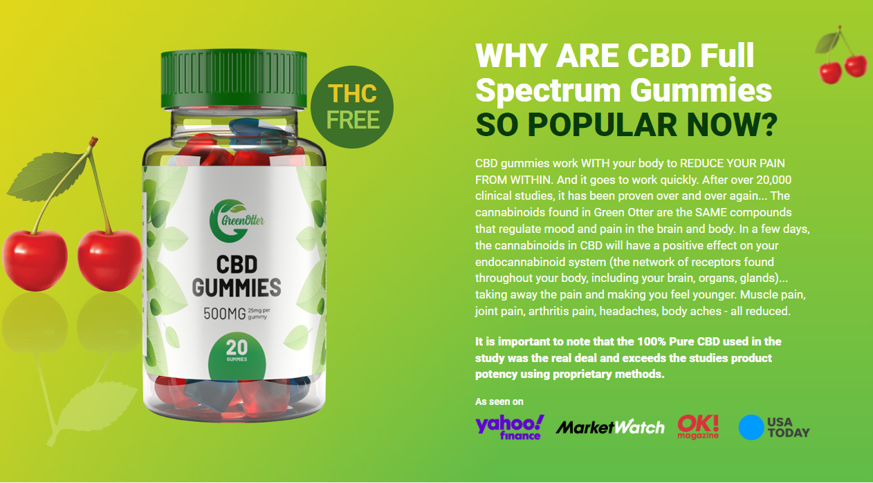 Green Otter CBD Gummies Reviews (2022): Does It Really Work Or Scam? Pills Cost & Effective CBD Gummies 500 mg For Sale?