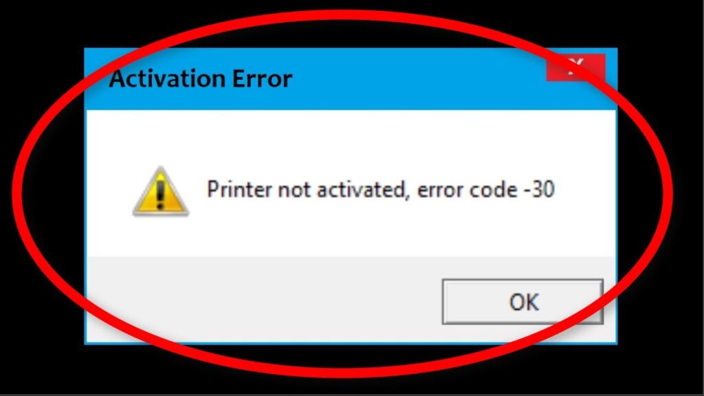 FIX: Printer not activated, error code -30 on Windows 10/11