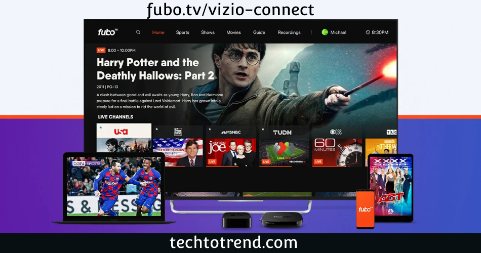 fubo.tv/vizio-connect - Enter code - Fubo TV Vizio Connect