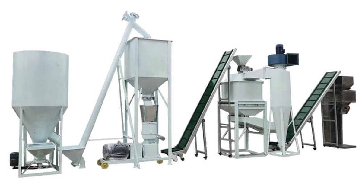 Animal Feed Production Line Processing Animal Cattle Feed