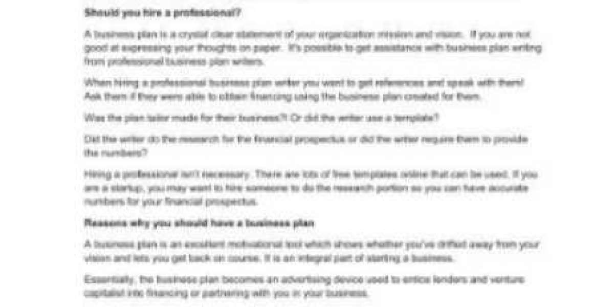 how business plan is useful to lenders
