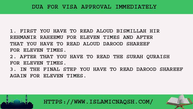 3 Quick Dua For Visa Approval Immediately - Islamic Naqsh