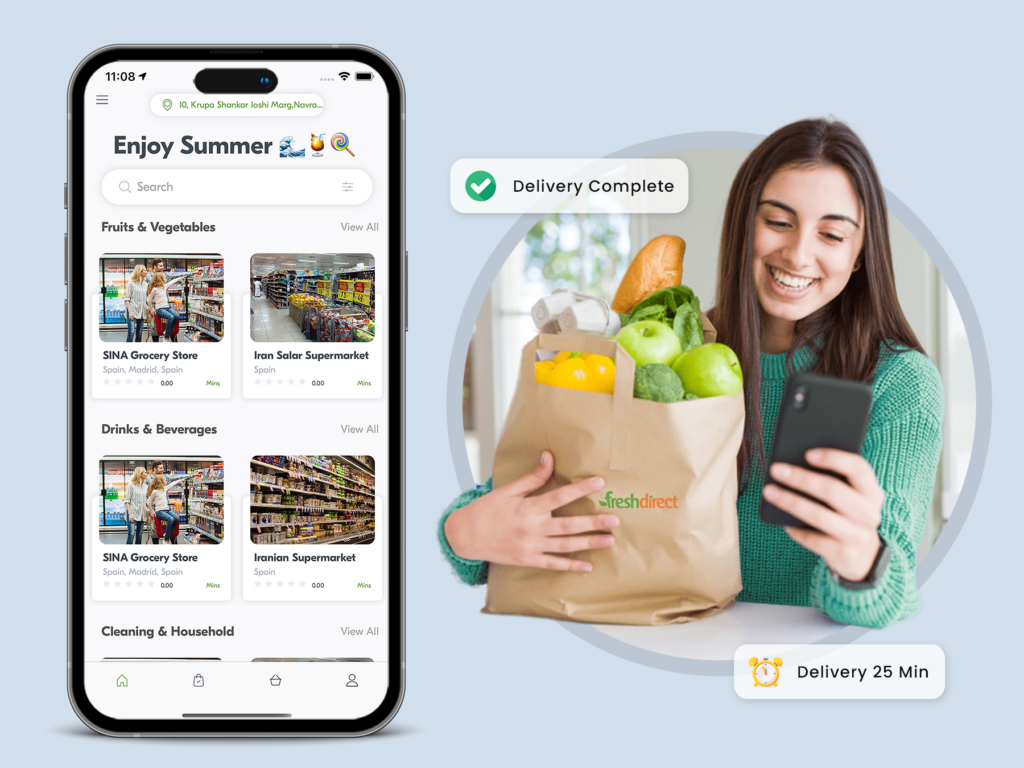 Cost to Develop Grocery Delivery App like FreshDirect