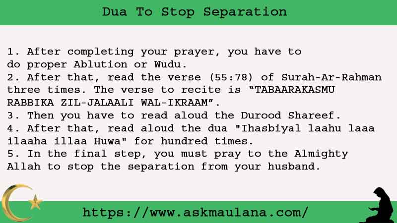 5 Powerful Dua To Stop Separation - Ask Maulana