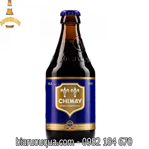 Bia Chimay Blue Xanh 9% chai 330ml nhập khẩu Bỉ