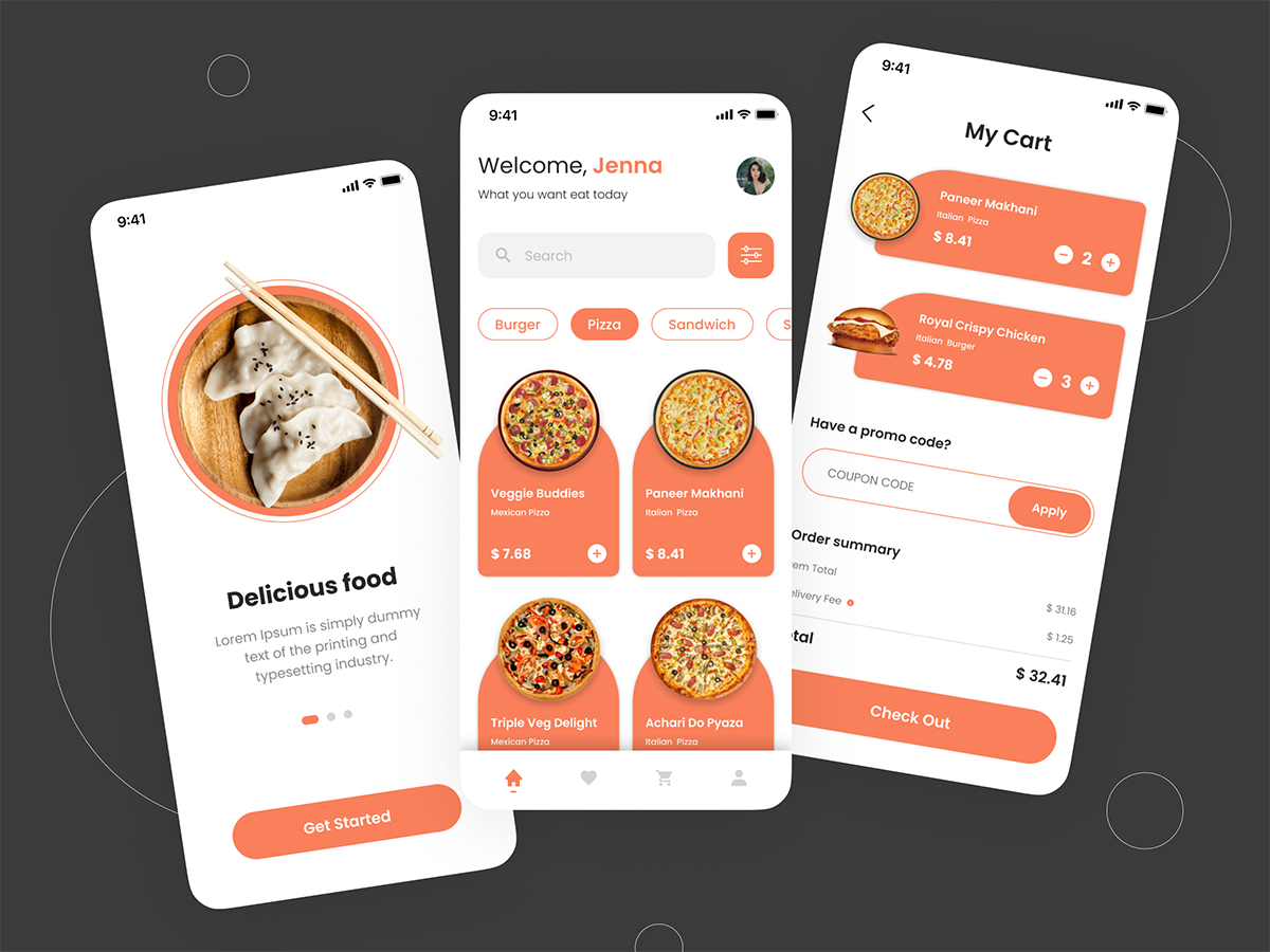 Food Delivery App Design - UpLabs