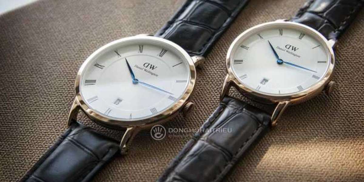 Daniel Wellington DW00100161 dây kim loại vàng hồng nữ tính