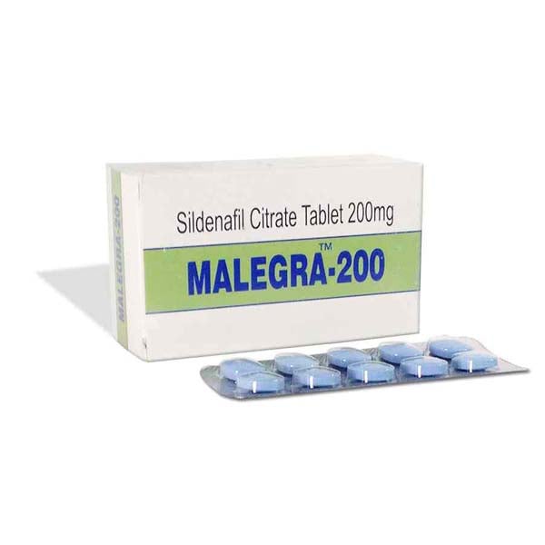 Malegra 200mg (Sildenafil Citrate) - Reviews, Use, 20% OFF