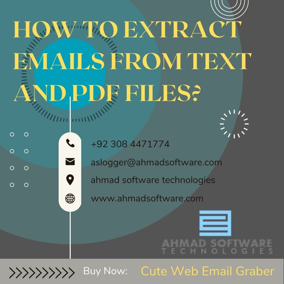 How To Extract Emails From PDF, Excel, And Text Files? | by Max William | Mar, 2023 | Medium
