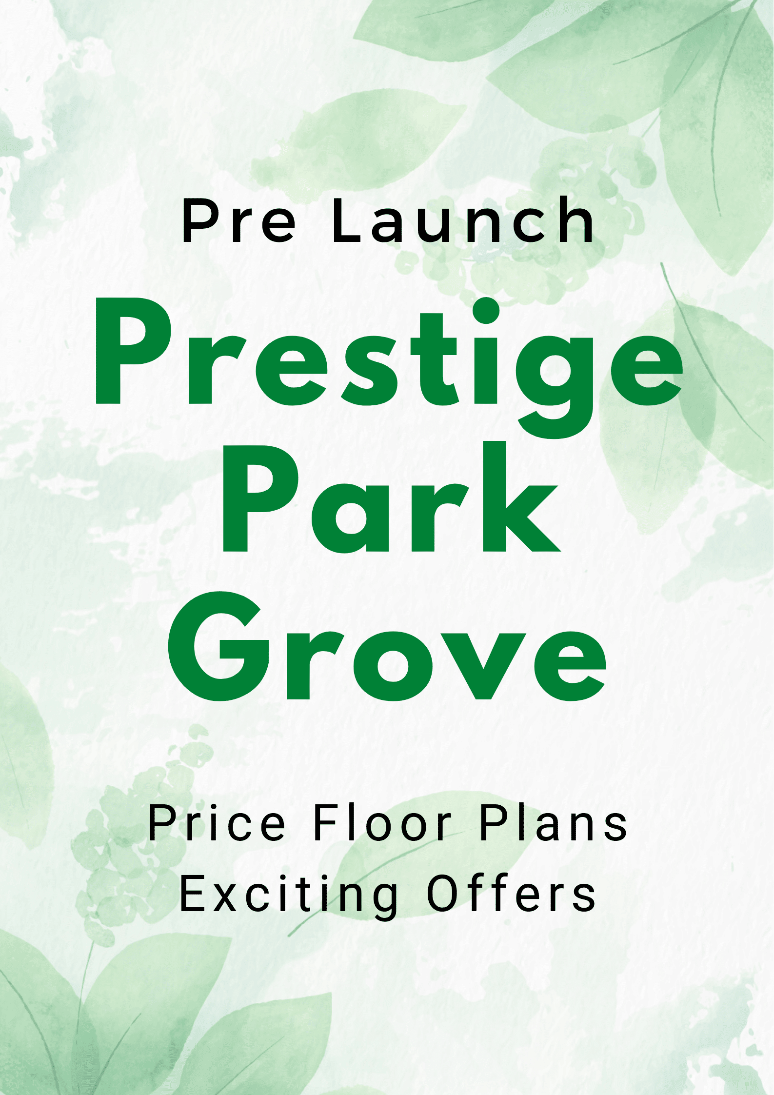 Prestige Park Grove - Whitefield, Bangalore | Price | Apartments | Villas