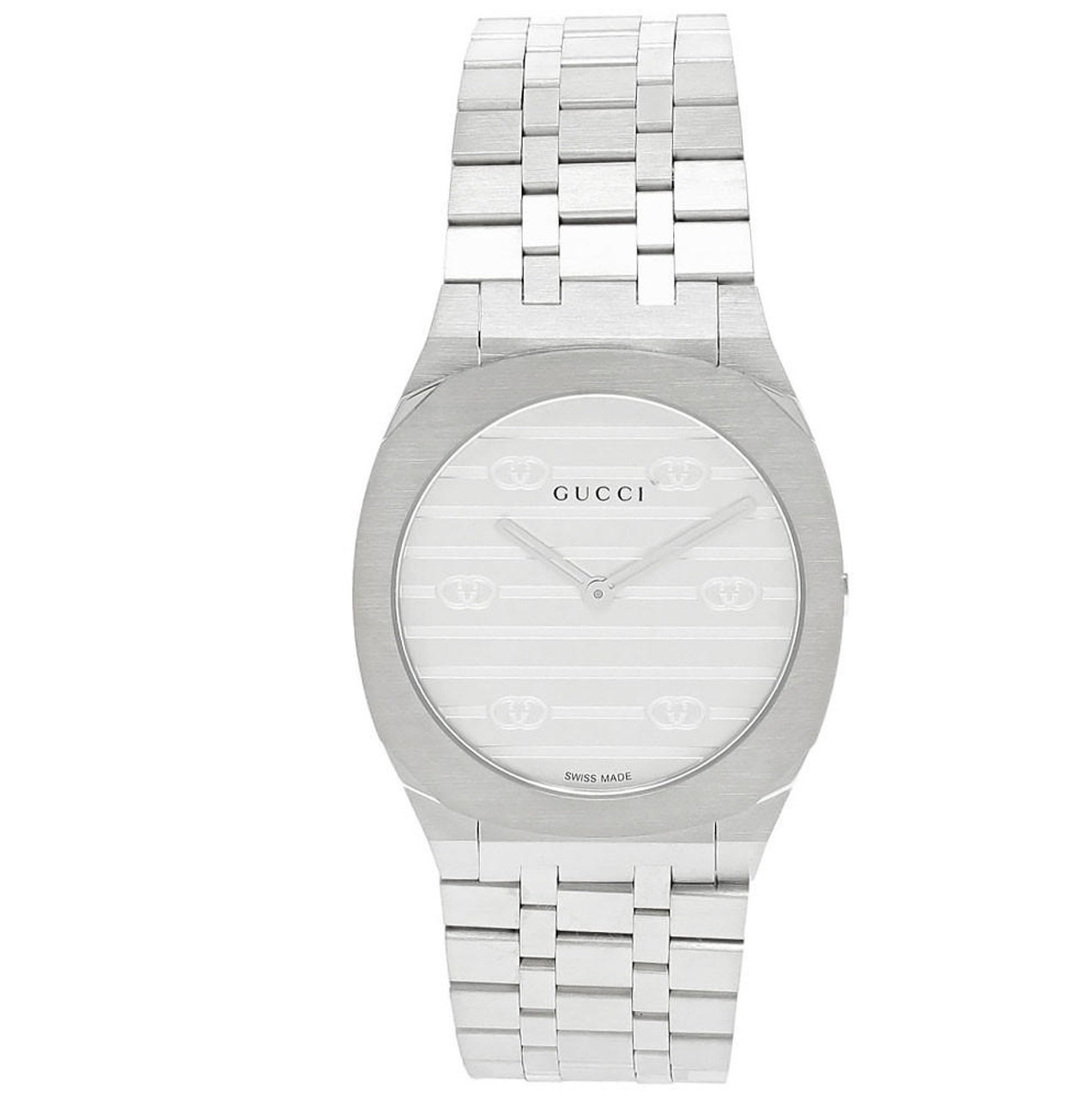 Gucci 25h 30mm Qtz Stainless Watch- Veechiepolo