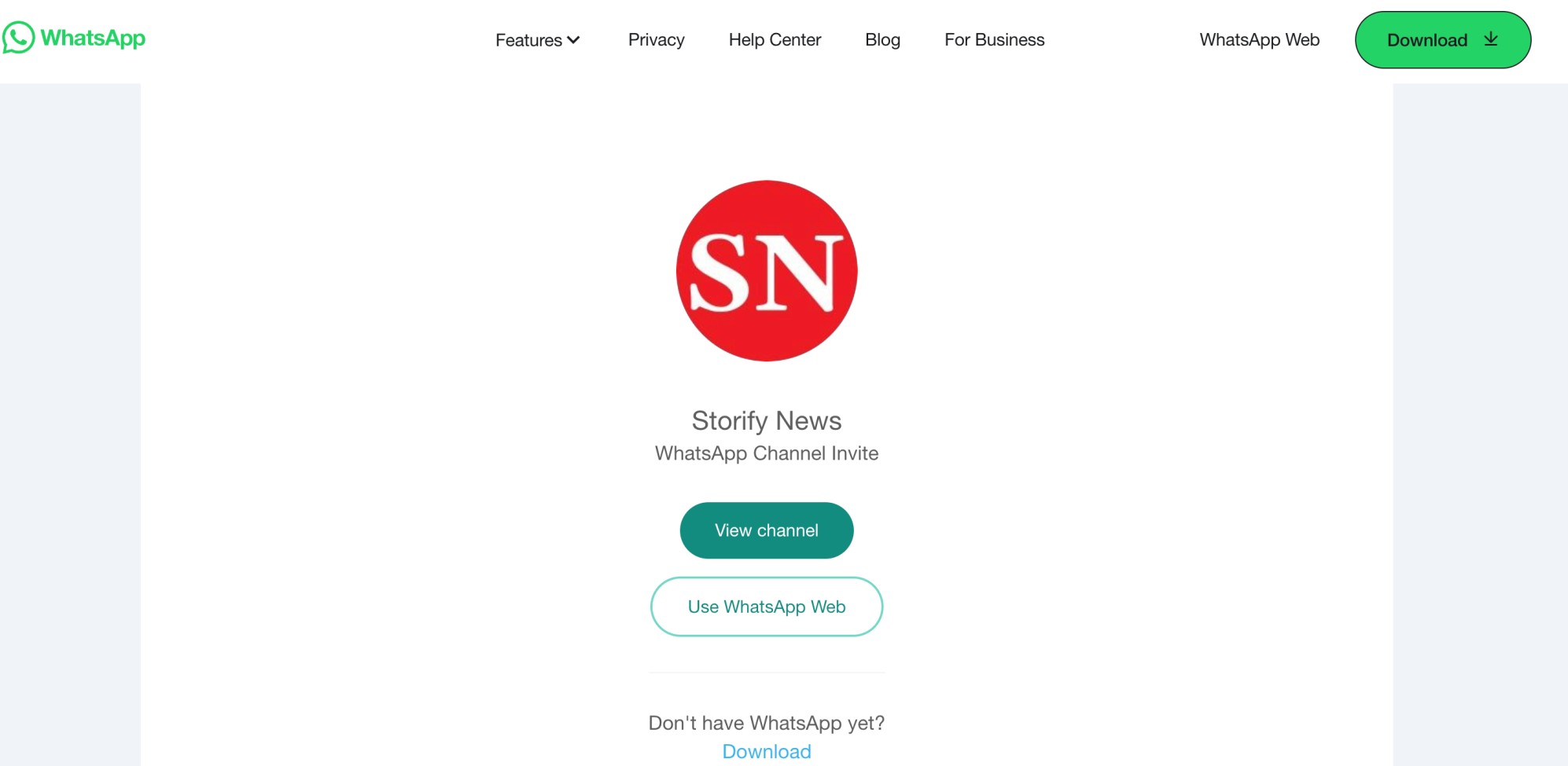 Storify News is Now on WhatsApp Channels: Here's How to Follow Us