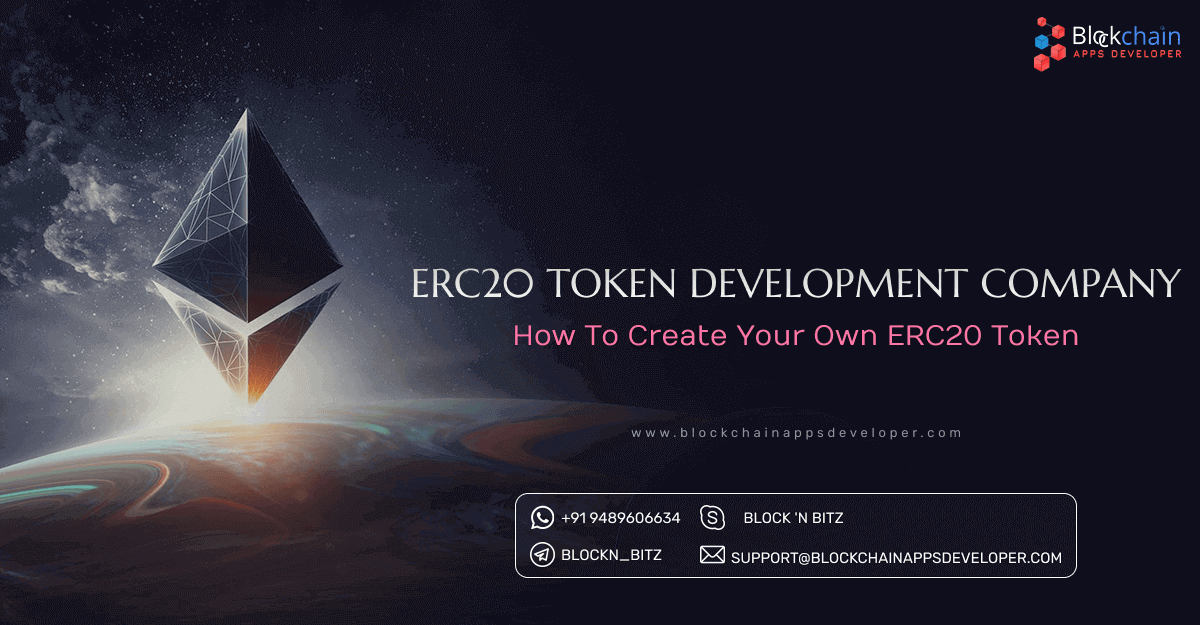 ERC20 Token Development Company | ERC20 Token Creation Services