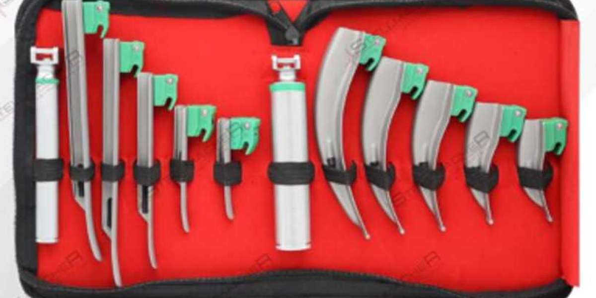 Laryngoscope reusable fiber optic set