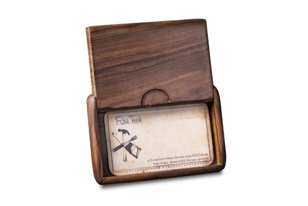 Visiting Card Holder - Teak wood furniture online shop in Mumbai