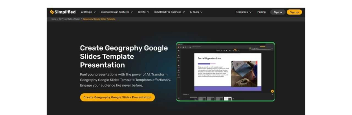 Geography Google Slides Template Cover Image