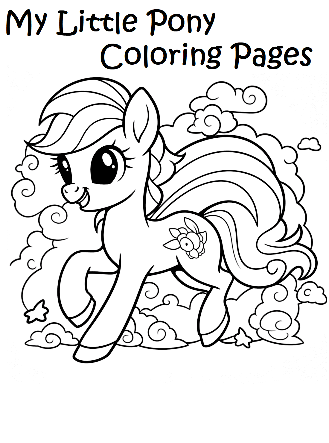 My Little Pony coloring pages Free Online For Kids