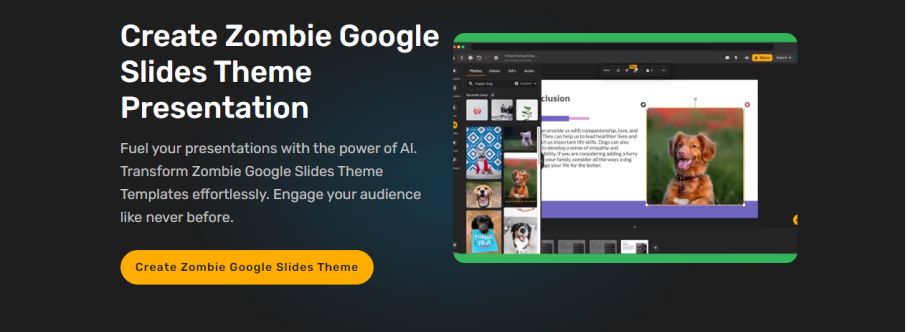 Zombie Google Slides Theme Cover Image