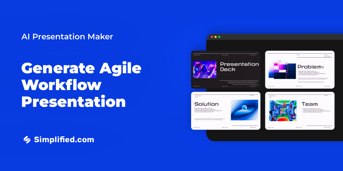 Use AI to Generate Free Presentation on Agile Workflow