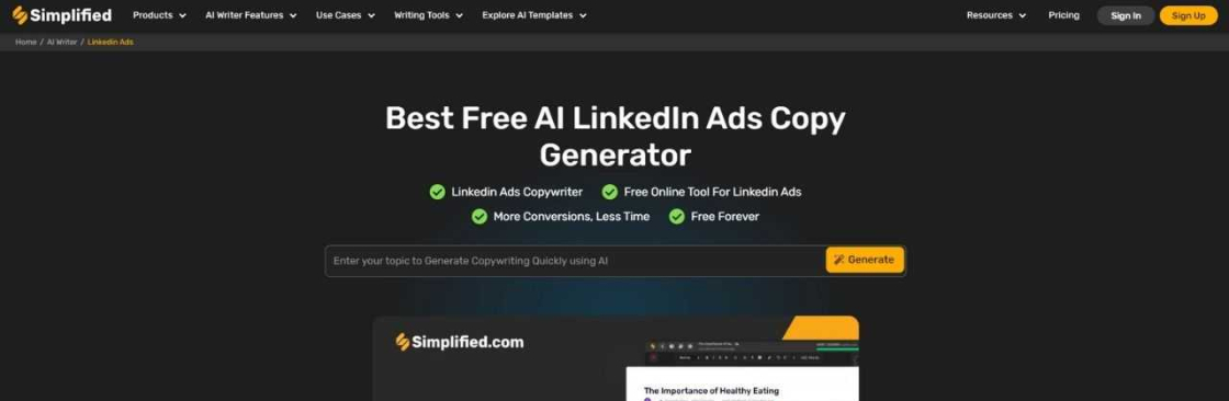 Linkedin ads generator Cover Image