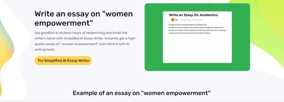 Women Empowerment Essay Writer Cover Image