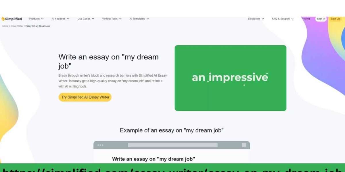 My Dream Job Essay Writer