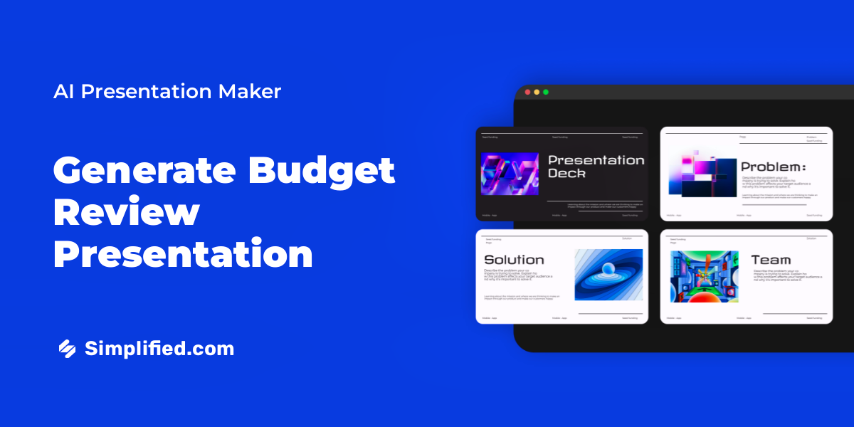 Use AI to Generate Free Presentation on Budget Review