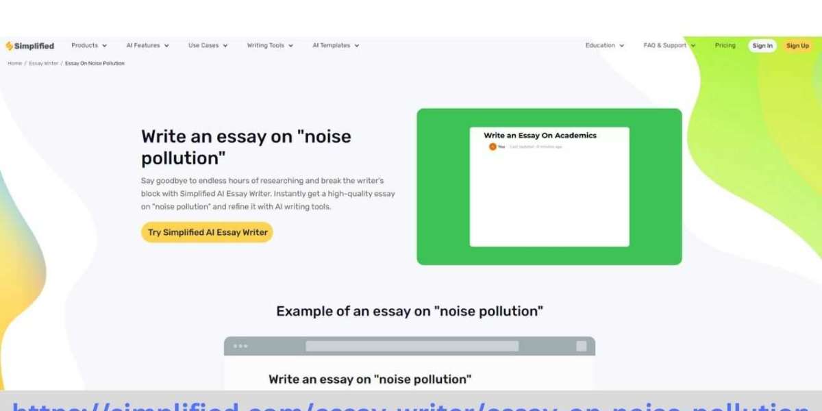 Noise Pollution Essay Writer