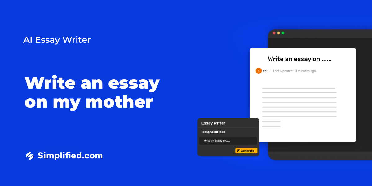 Write Descriptive Essay On My Mother In Minutes