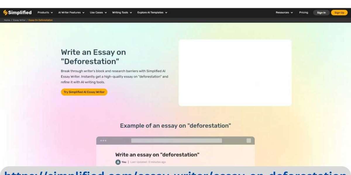 Deforestation Essay Writer