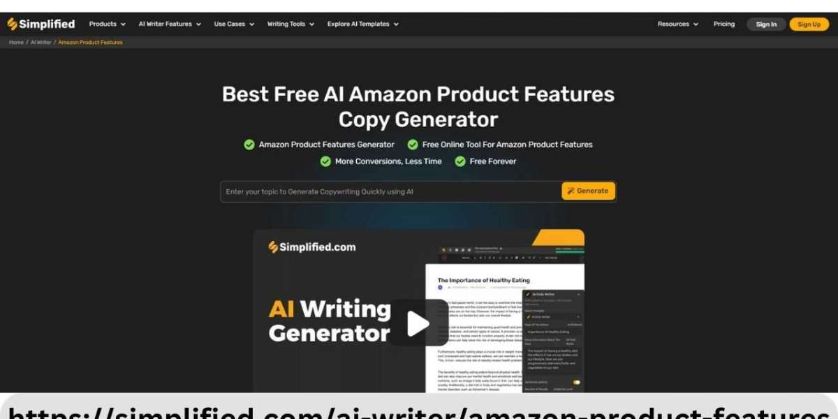 Amazon product features generator