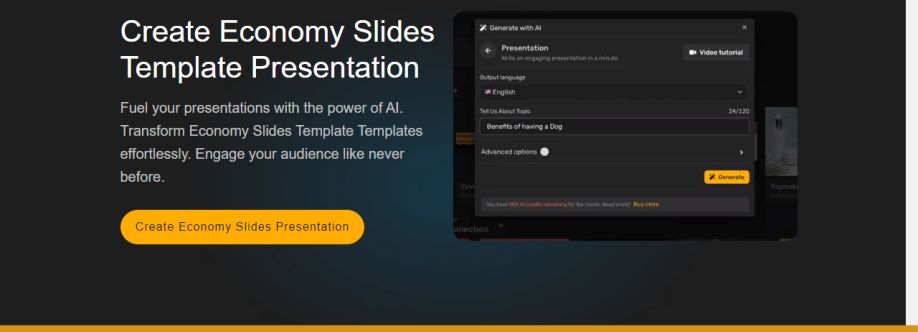 Economy Slides Template Cover Image