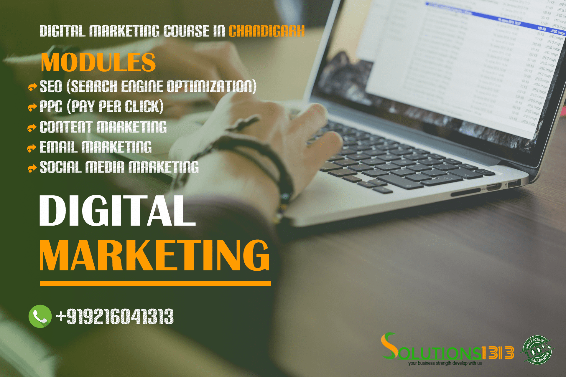 Digital Marketing Course in Chandigarh | Dial - 91 9216041313