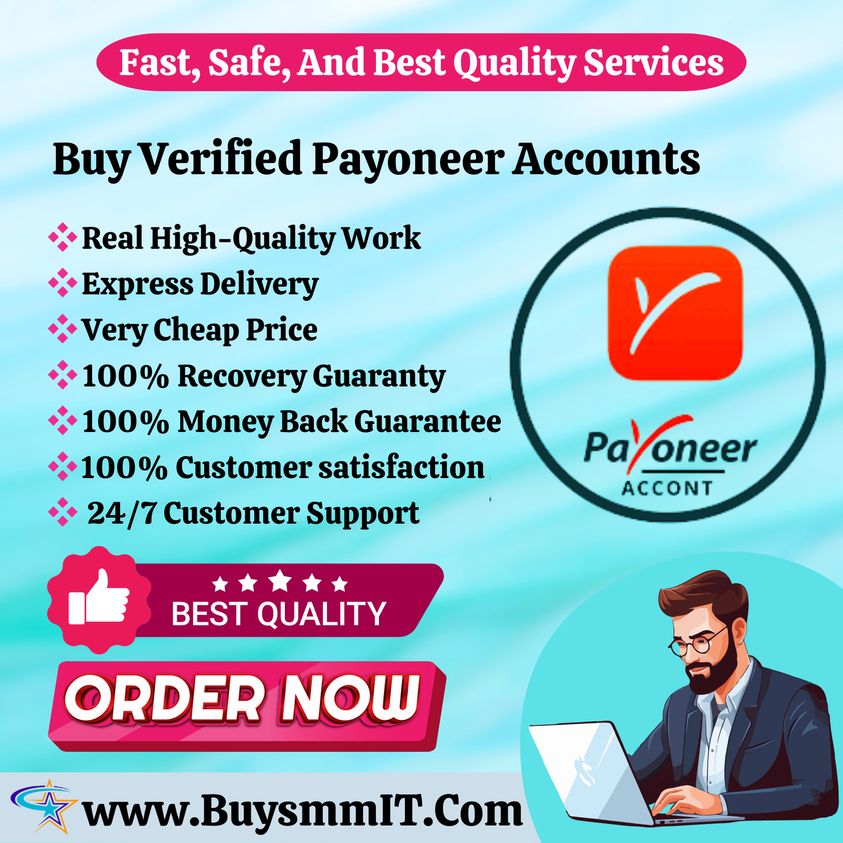 Buy Verified Payoneer Accounts - Real,Safe,Verified Accounts