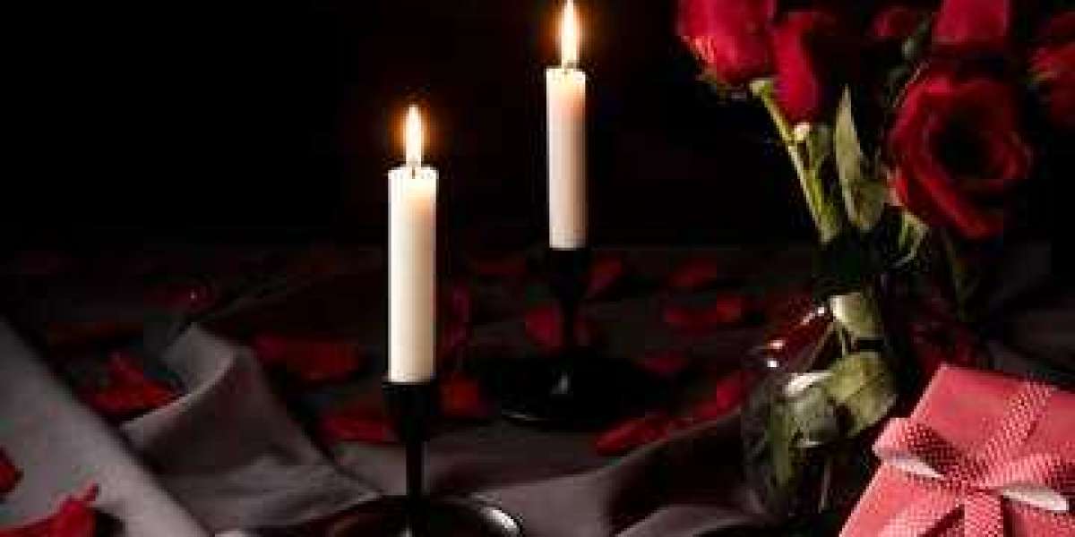 How do you style candles for a romantic dinner?