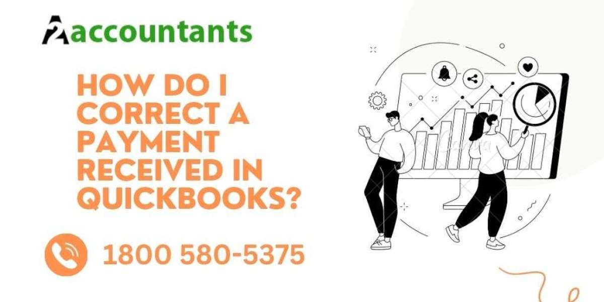 How do I correct a payment received in QuickBooks?