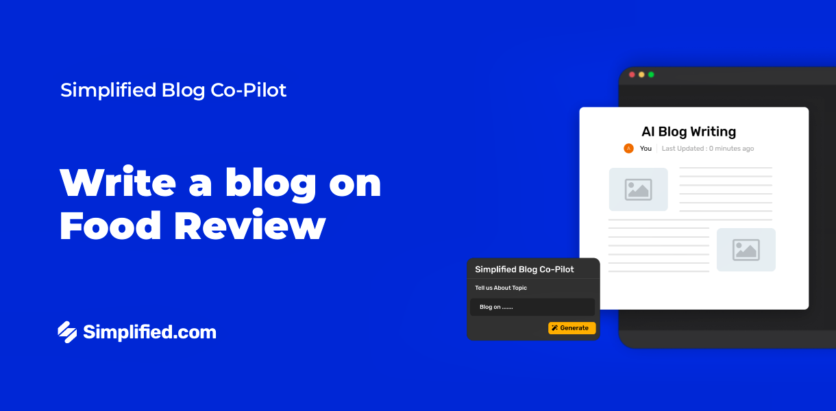 Write Food Review Blog with AI Blog Writer