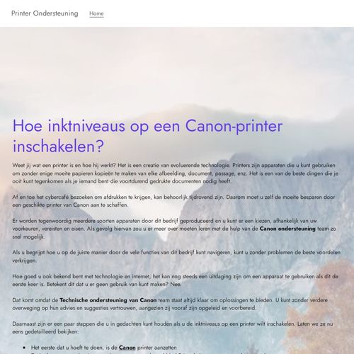 Hoe inktniveaus op een Canon-printer inschakelen?