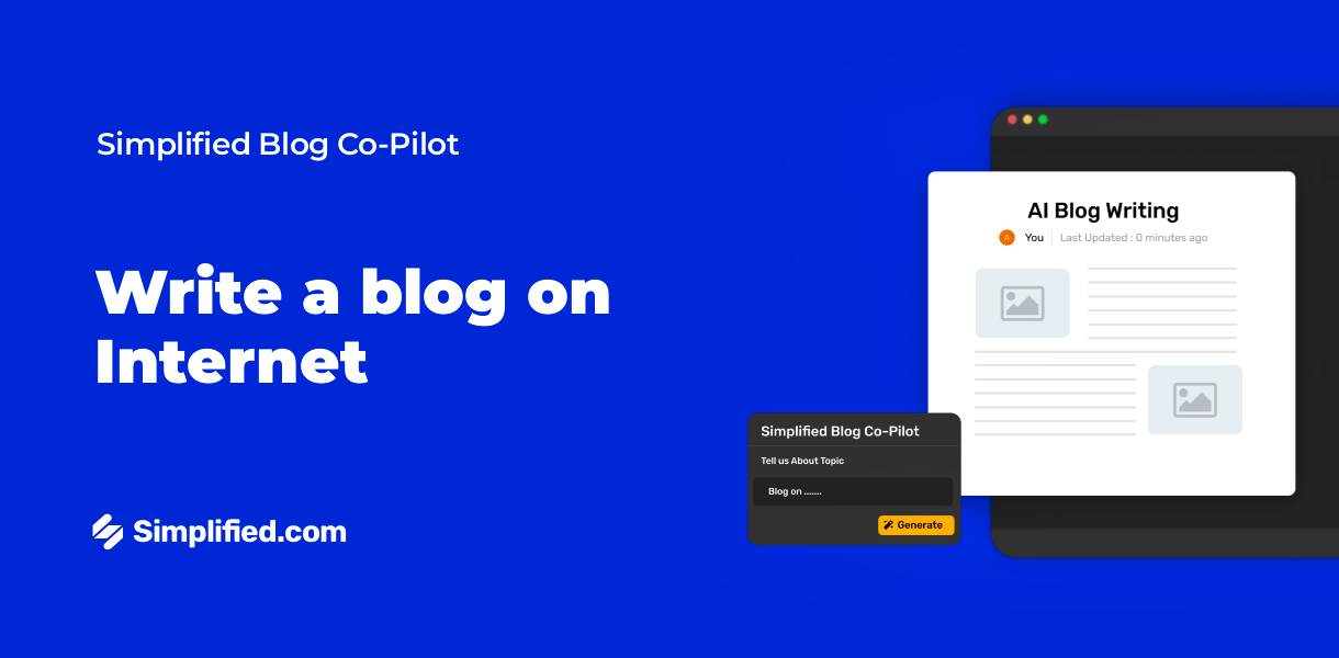Write Internet Blogs with AI Blog Writer