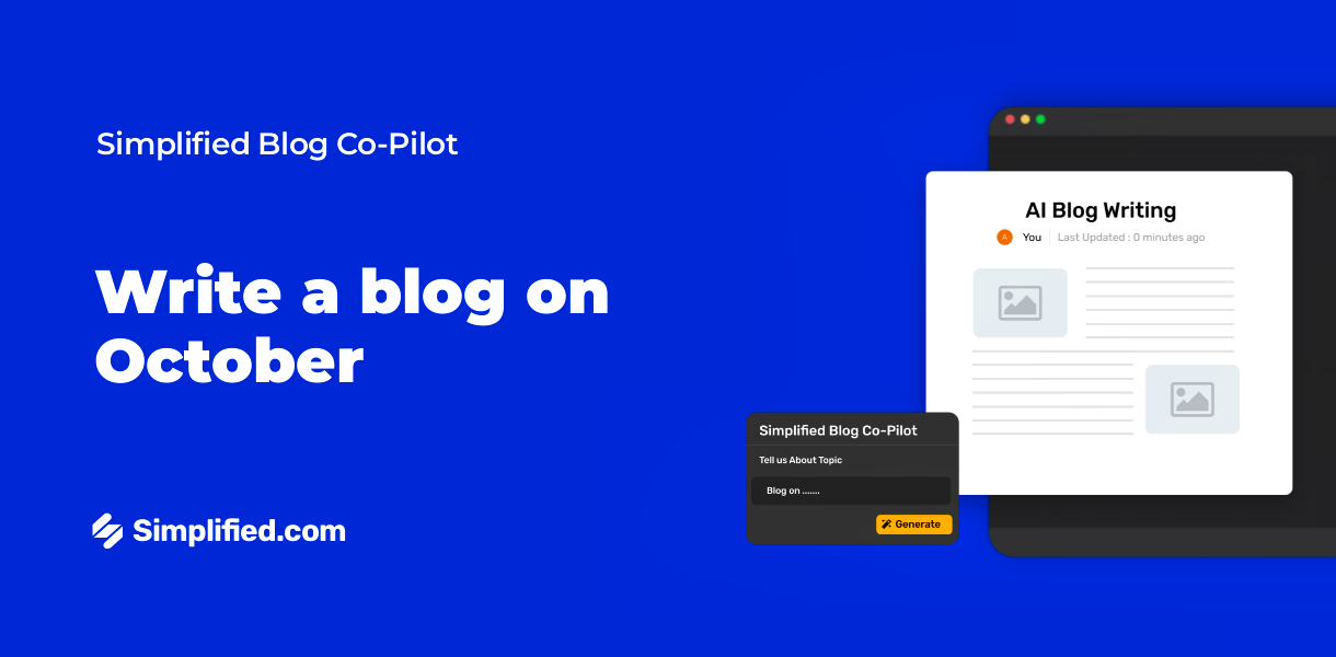 Write October Blogs with AI Blog Writer