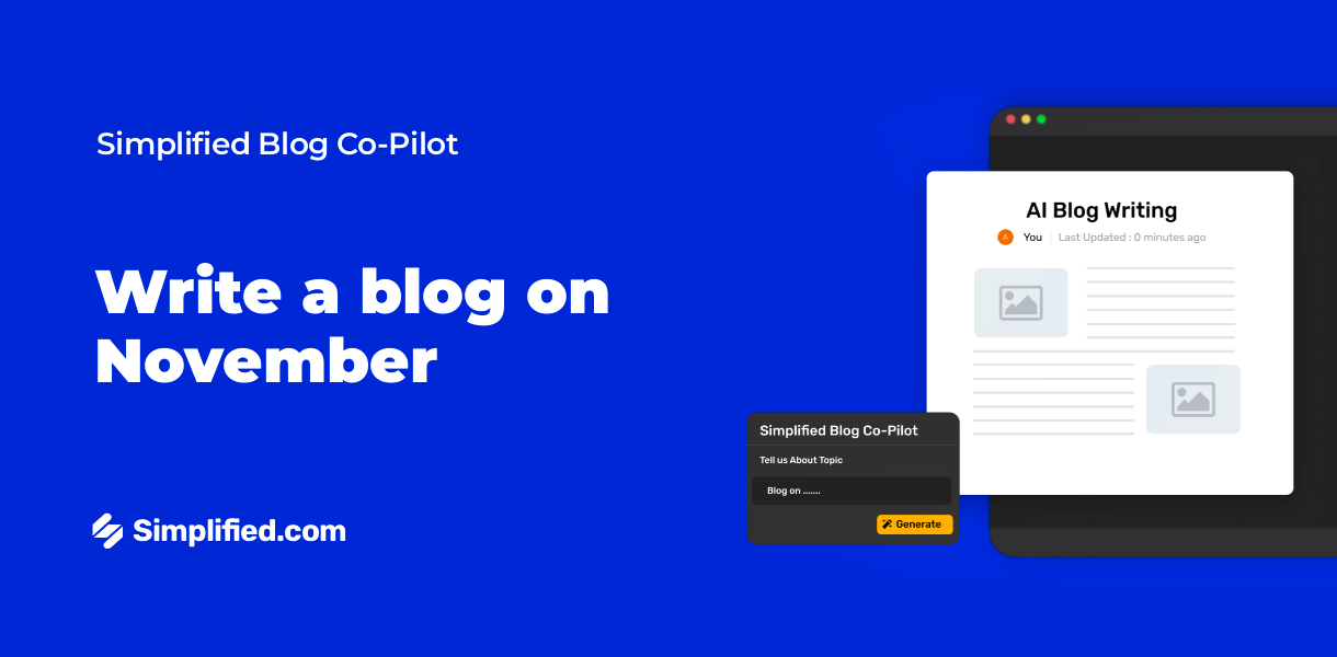 Write November Blogs with AI Blog Writer